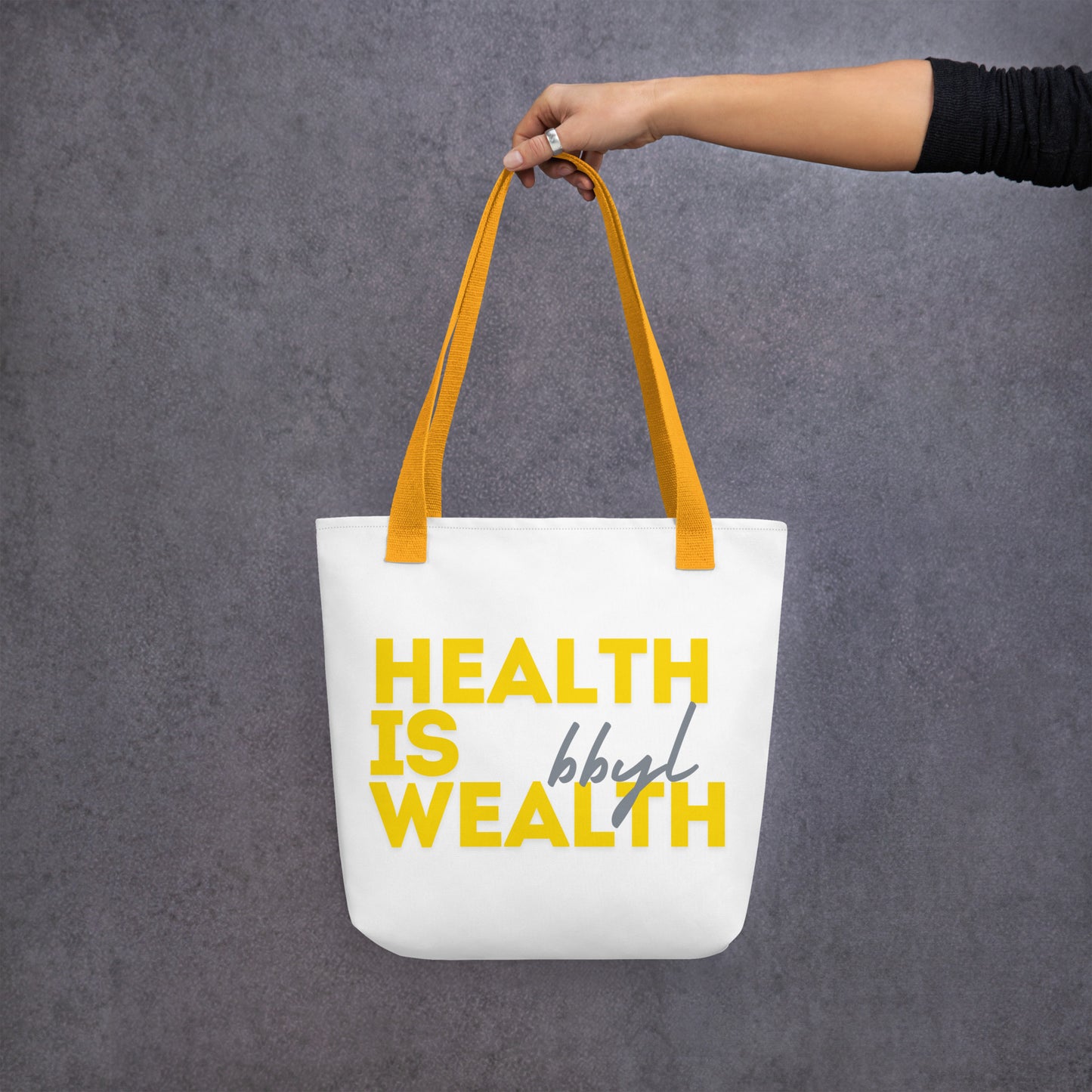 Health is Wealth Tote bag