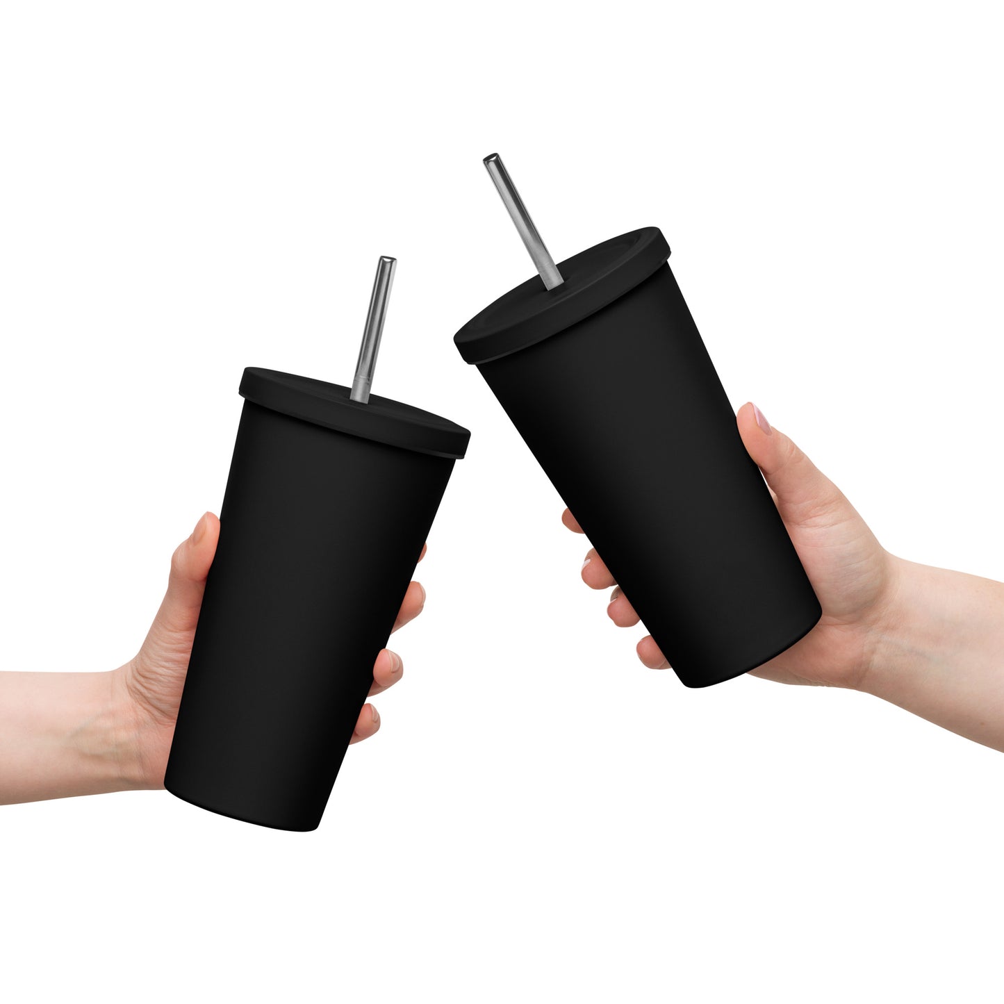 B&B Insulated tumbler with a straw