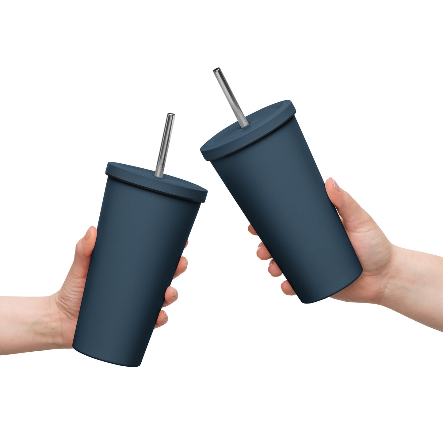 B&B Insulated tumbler with a straw