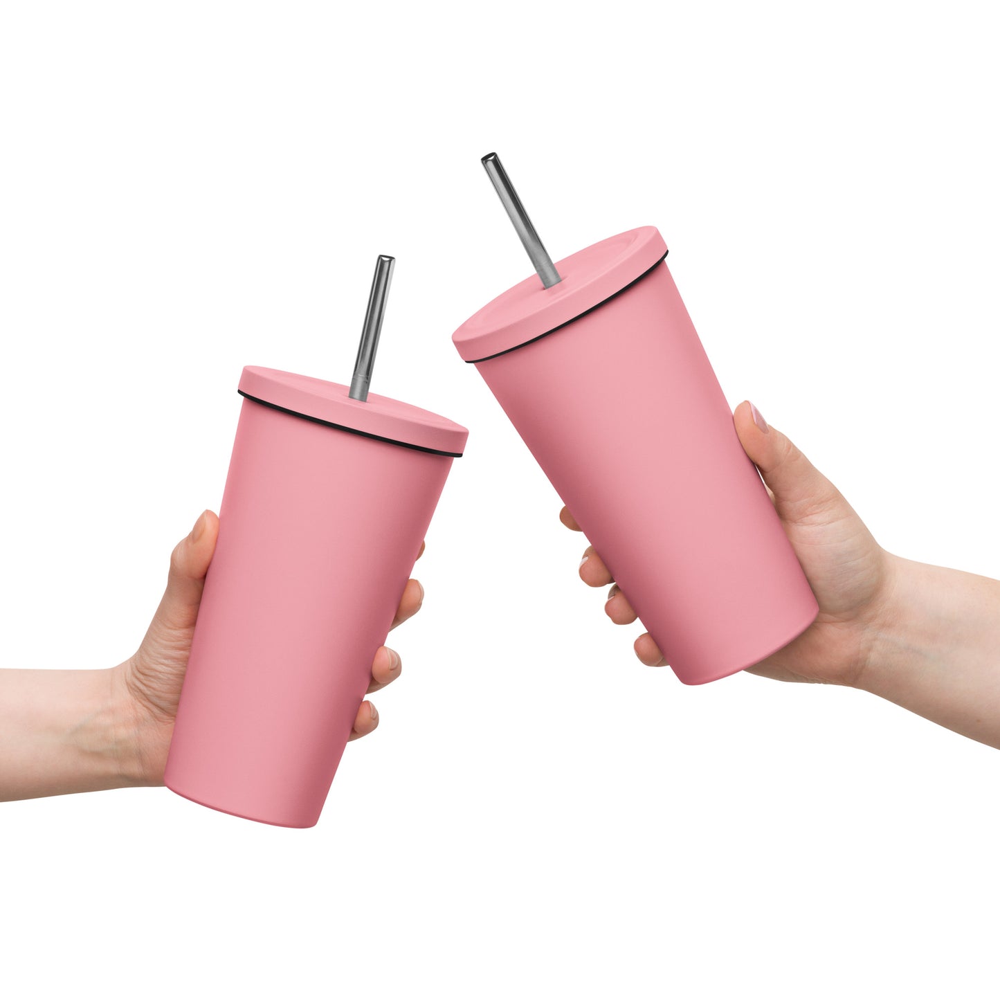 B&B Insulated tumbler with a straw