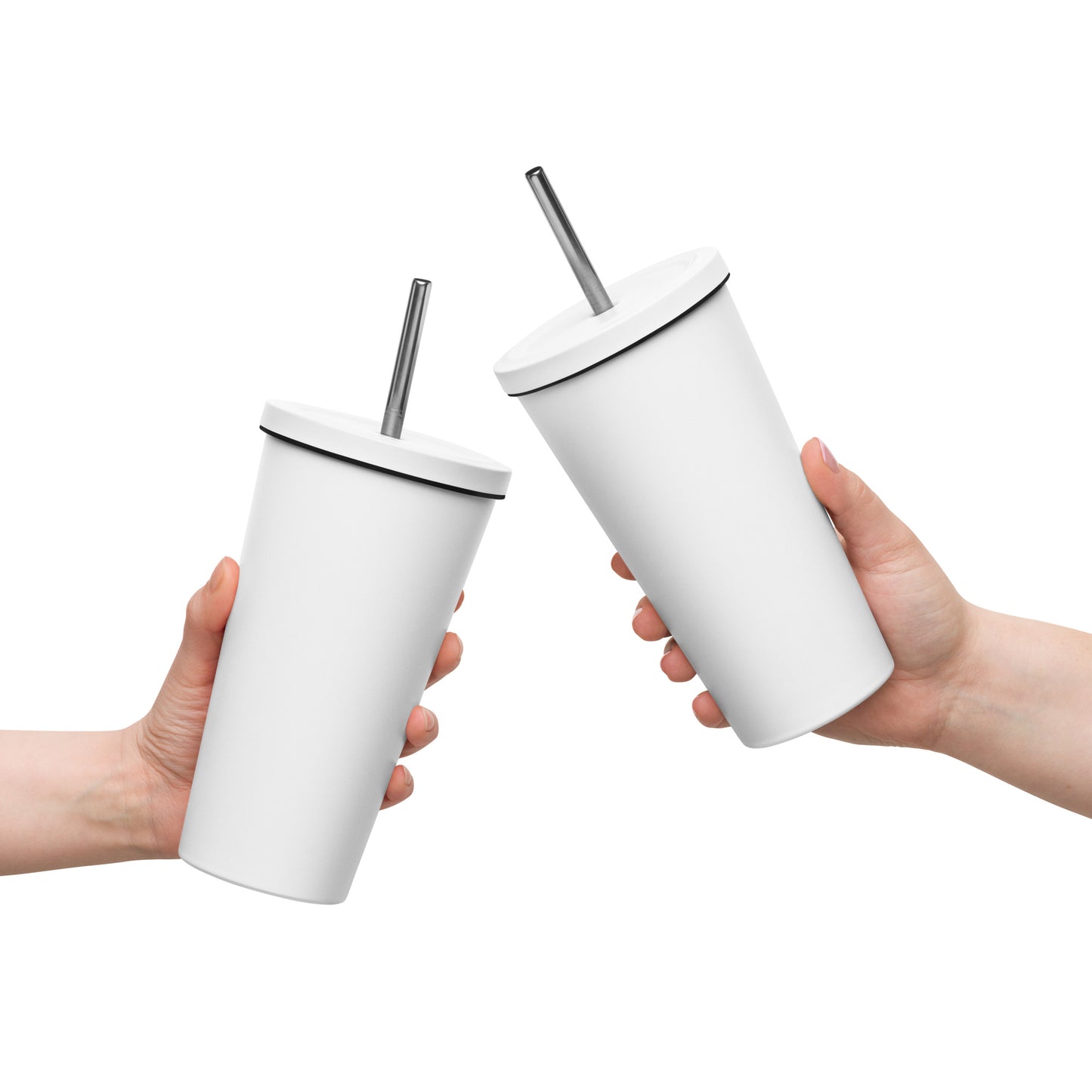 B&B Insulated tumbler with a straw